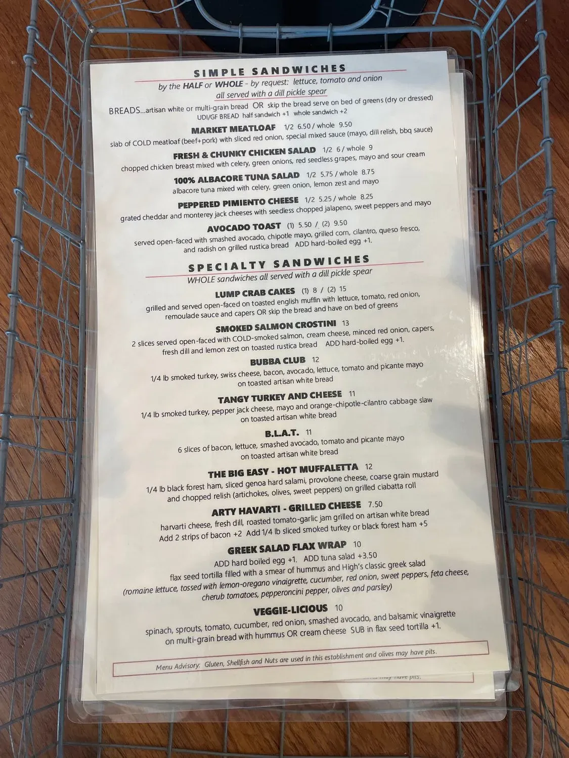 Menu 6