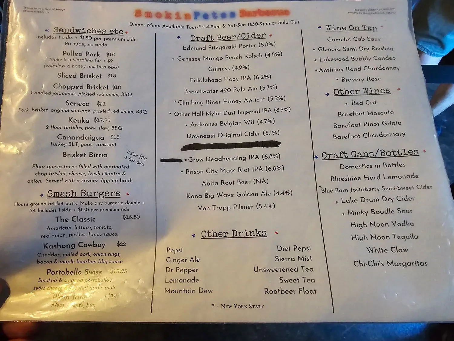 Menu 2