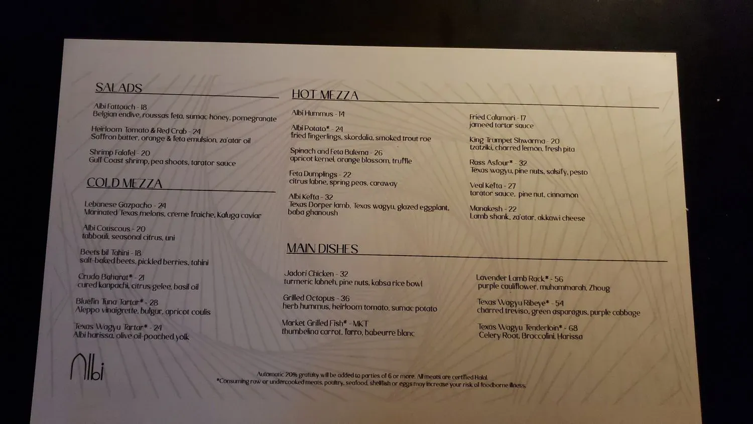 Menu 4