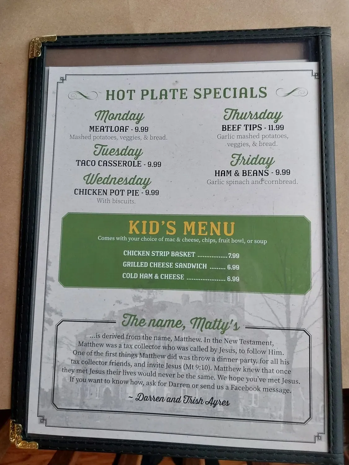 Menu 5