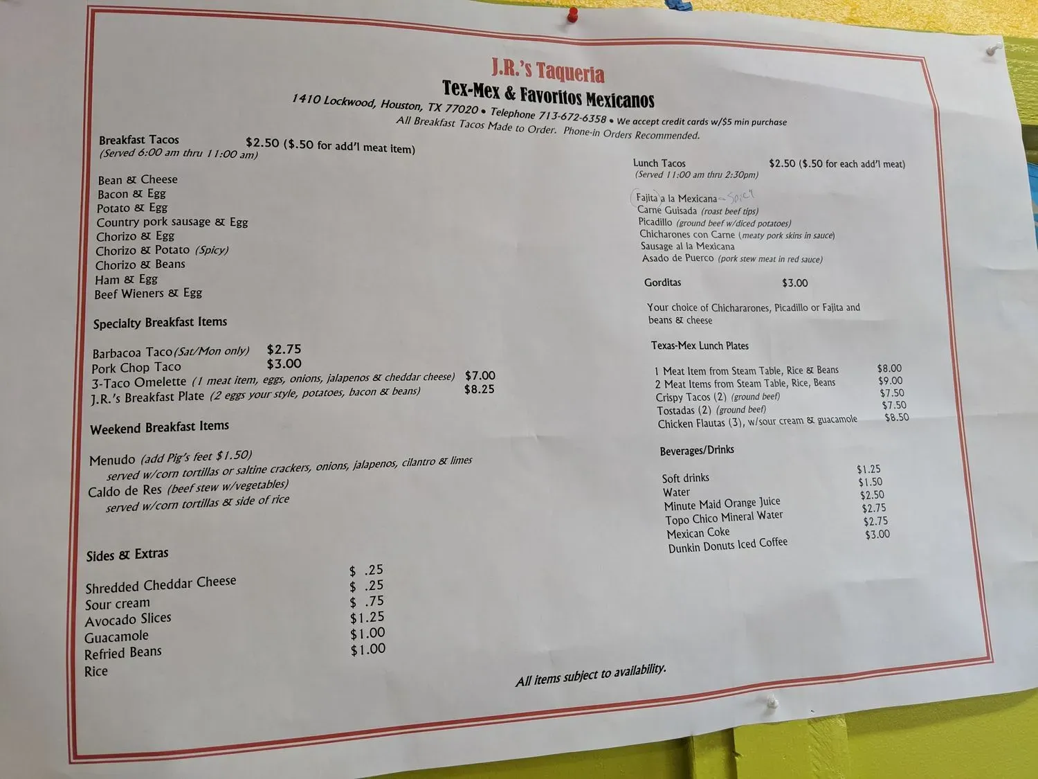 Menu 4