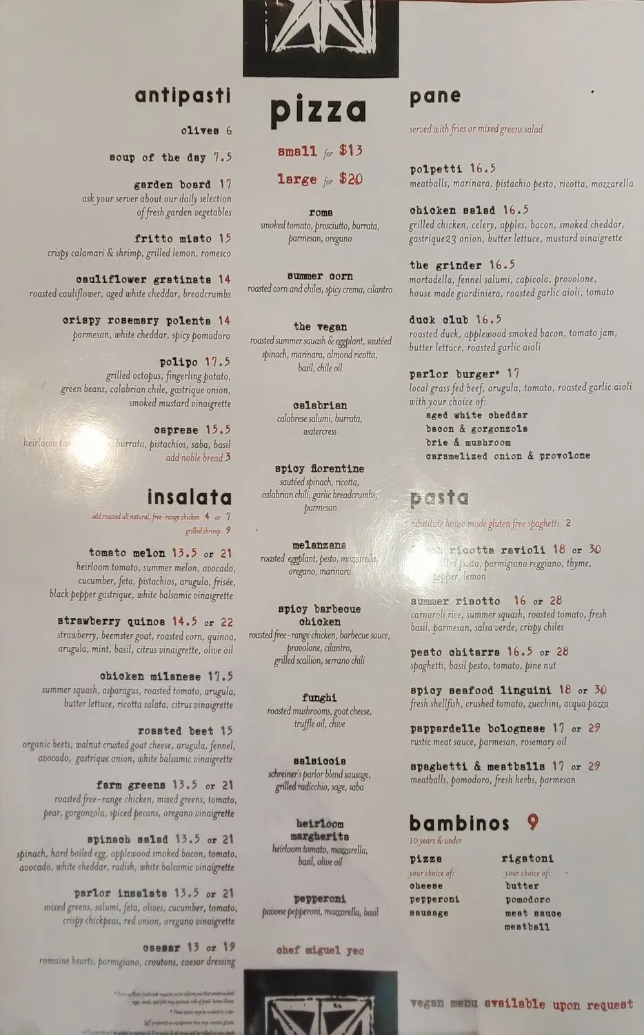 Menu 2