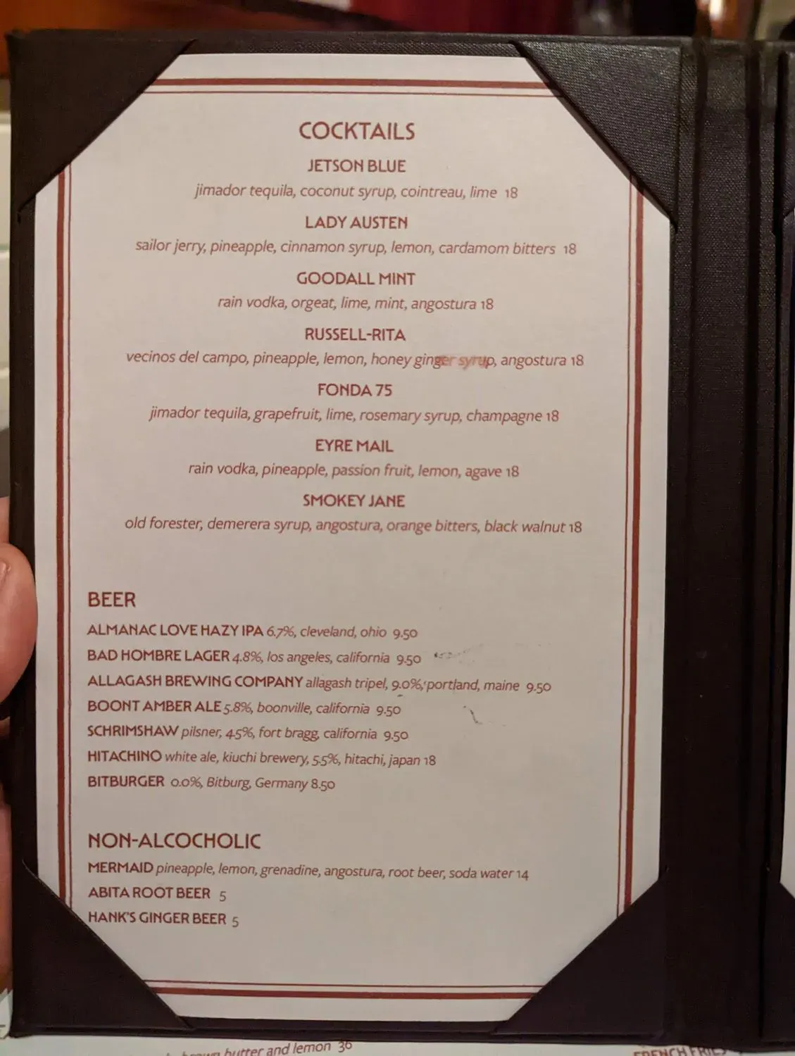 Menu 5