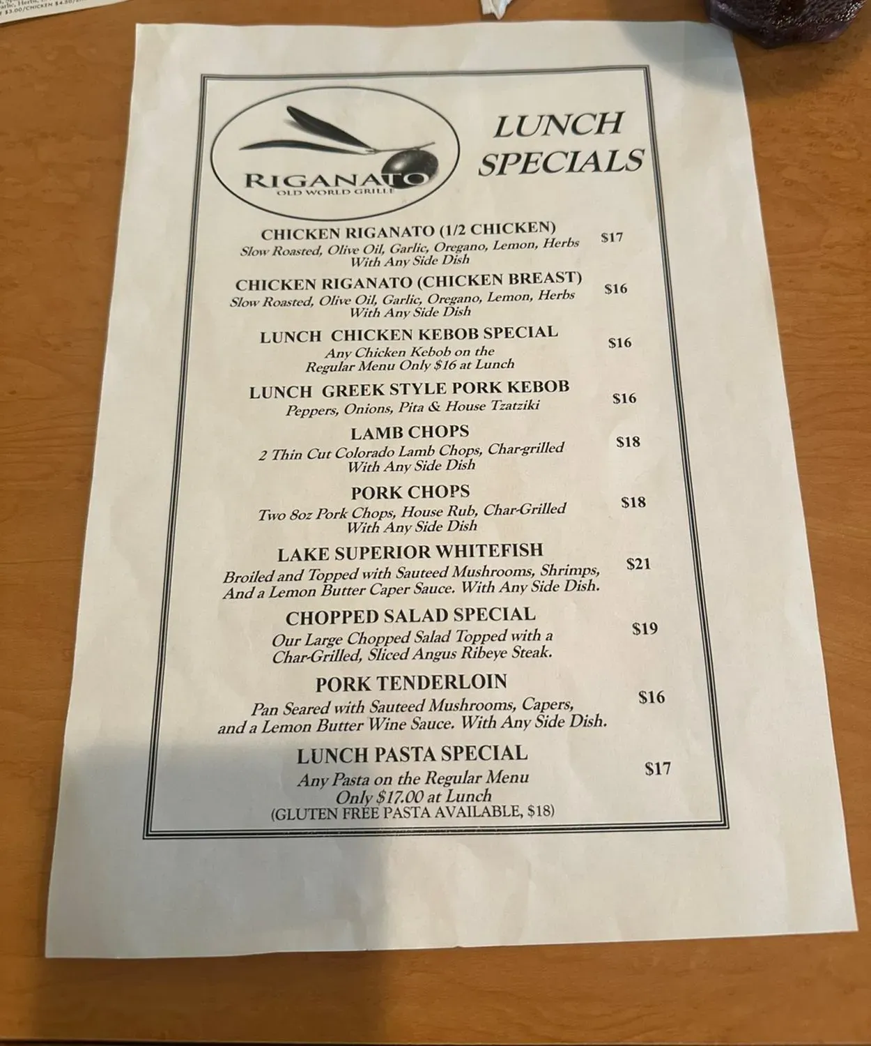 Menu 1