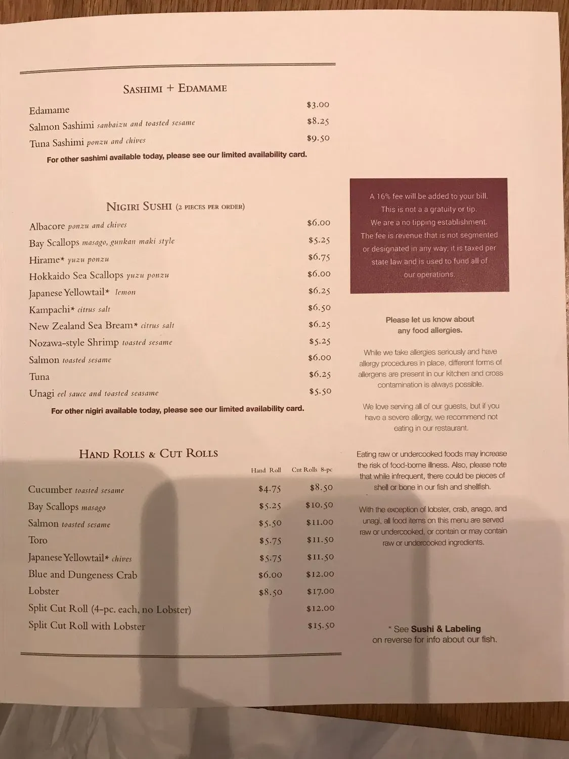 Menu 2