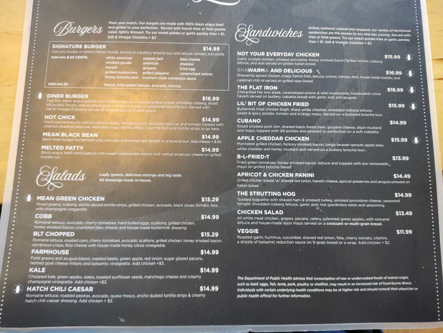 Menu 5