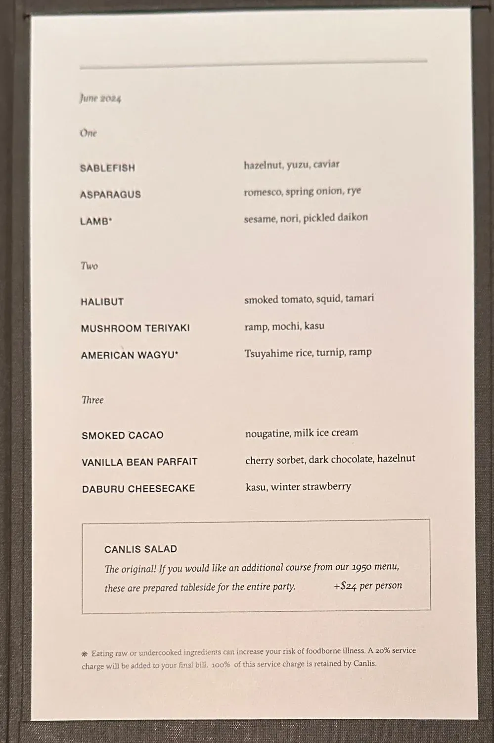 Menu 2