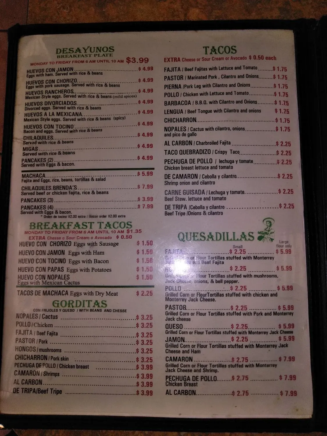 Menu 2