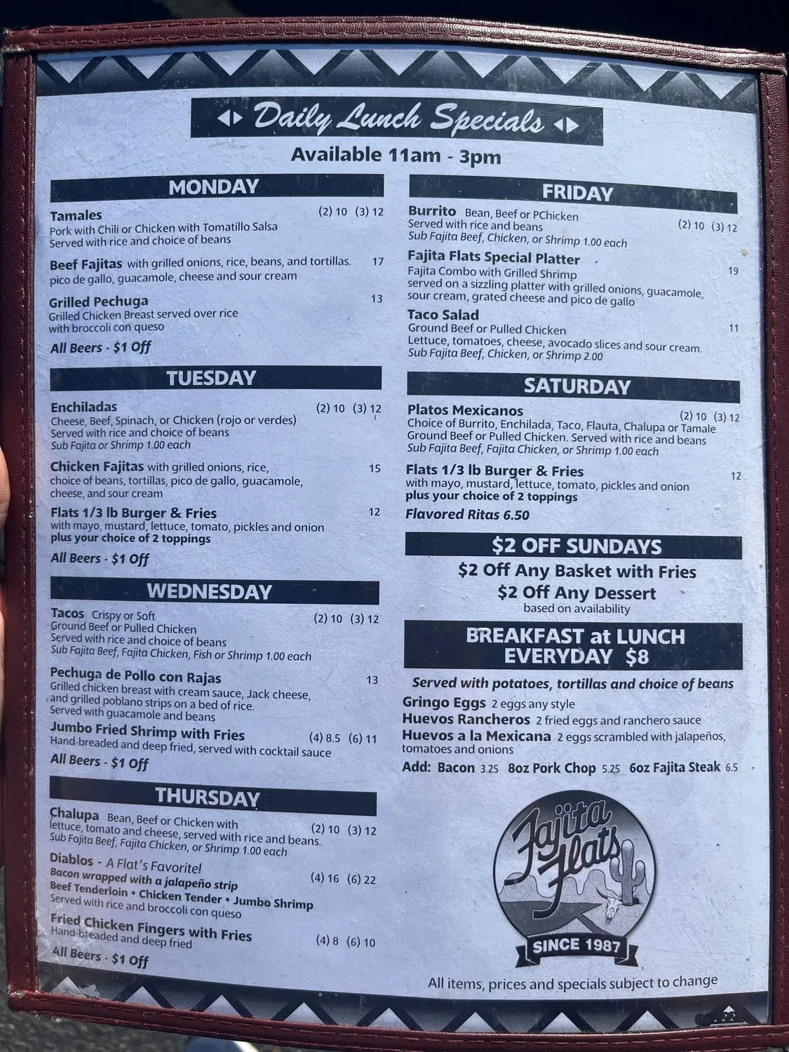 Menu 2