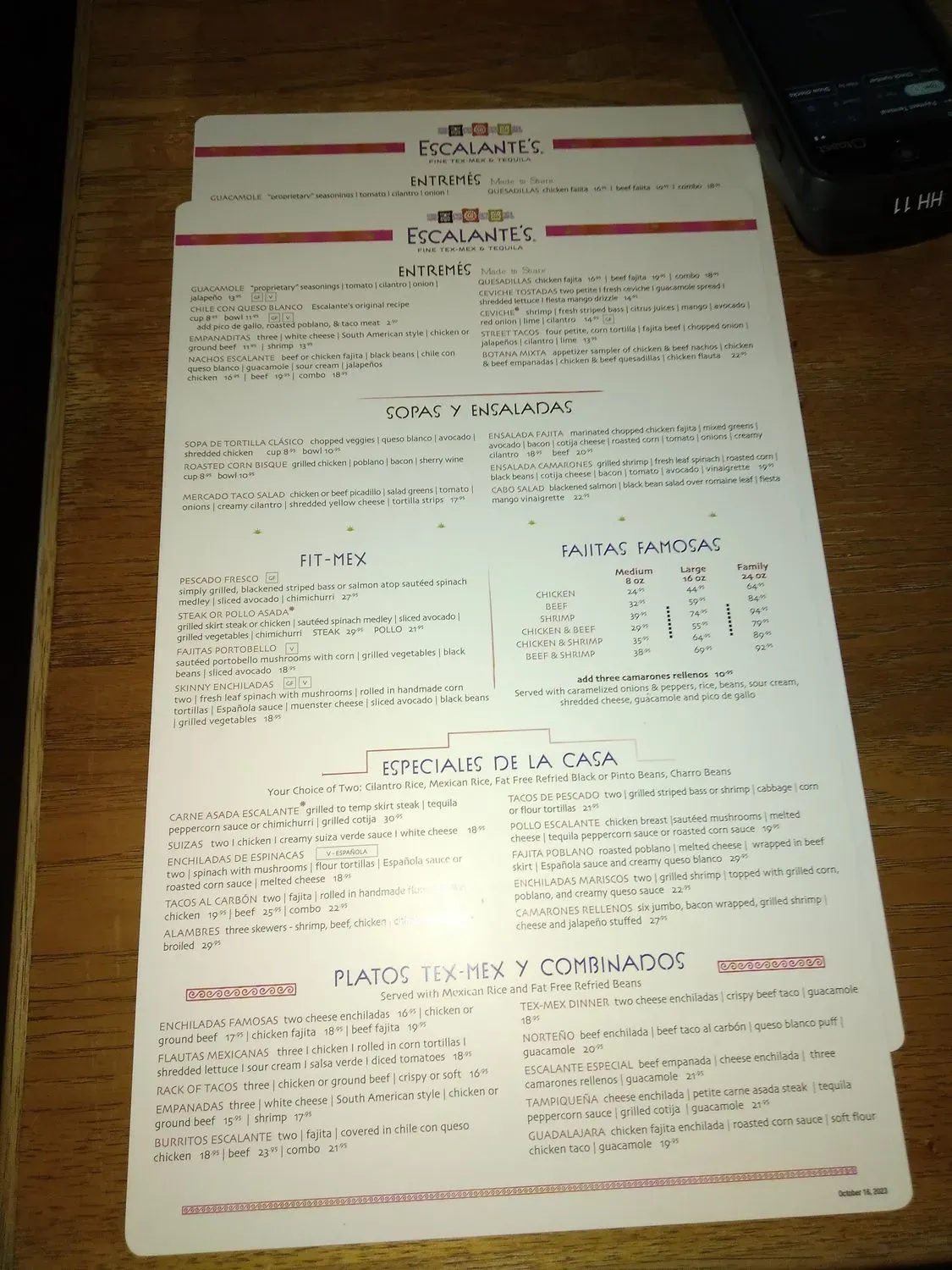 Menu 2