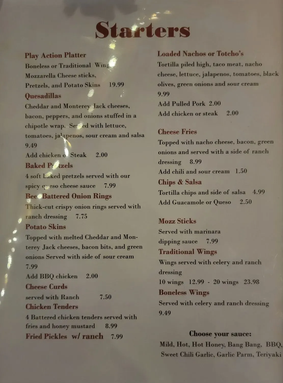 Menu 5