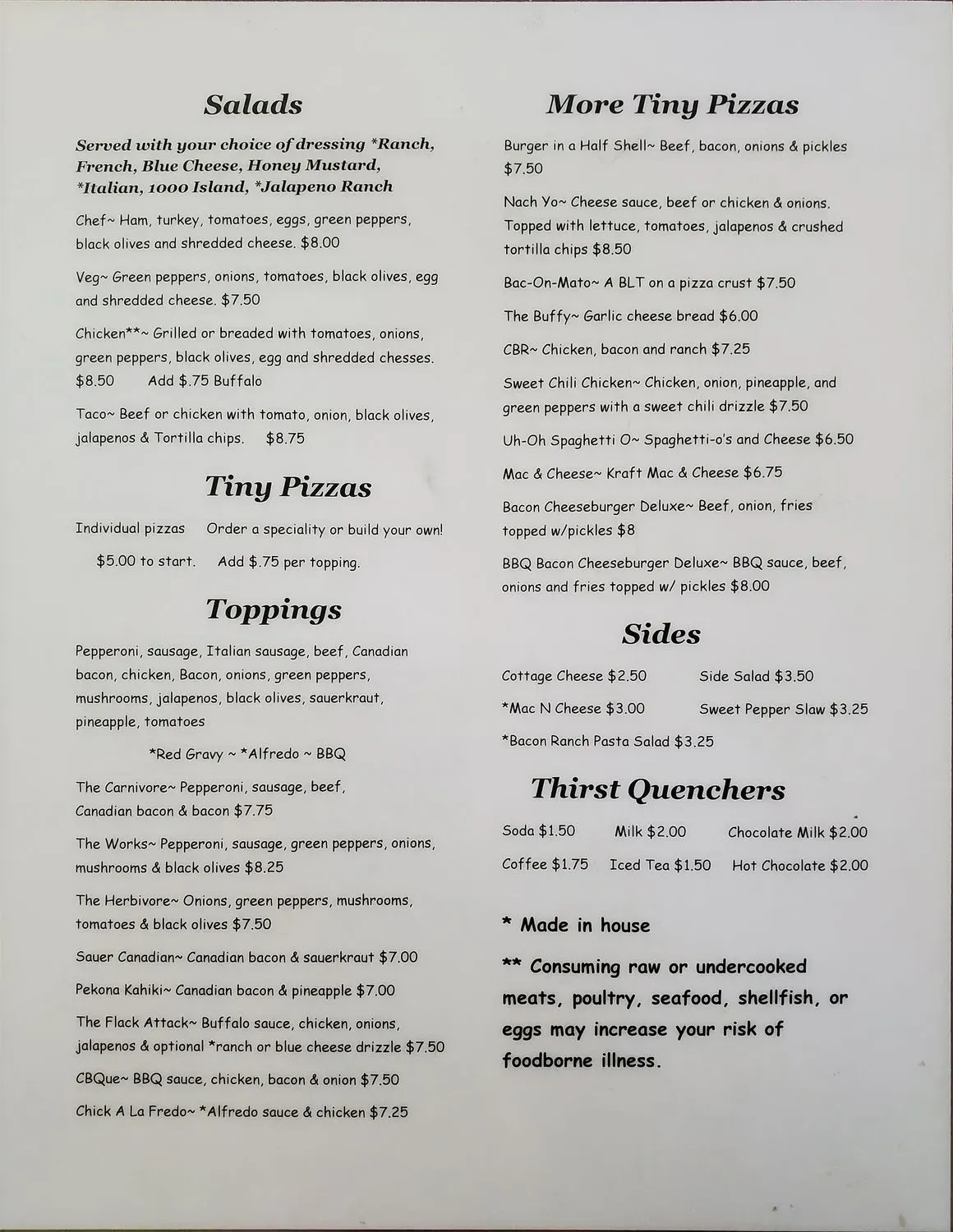 Menu 1