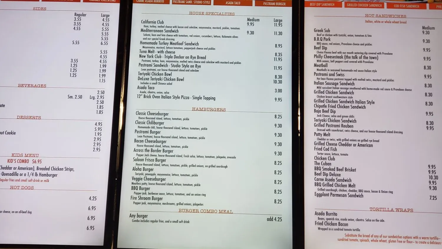 Menu 3