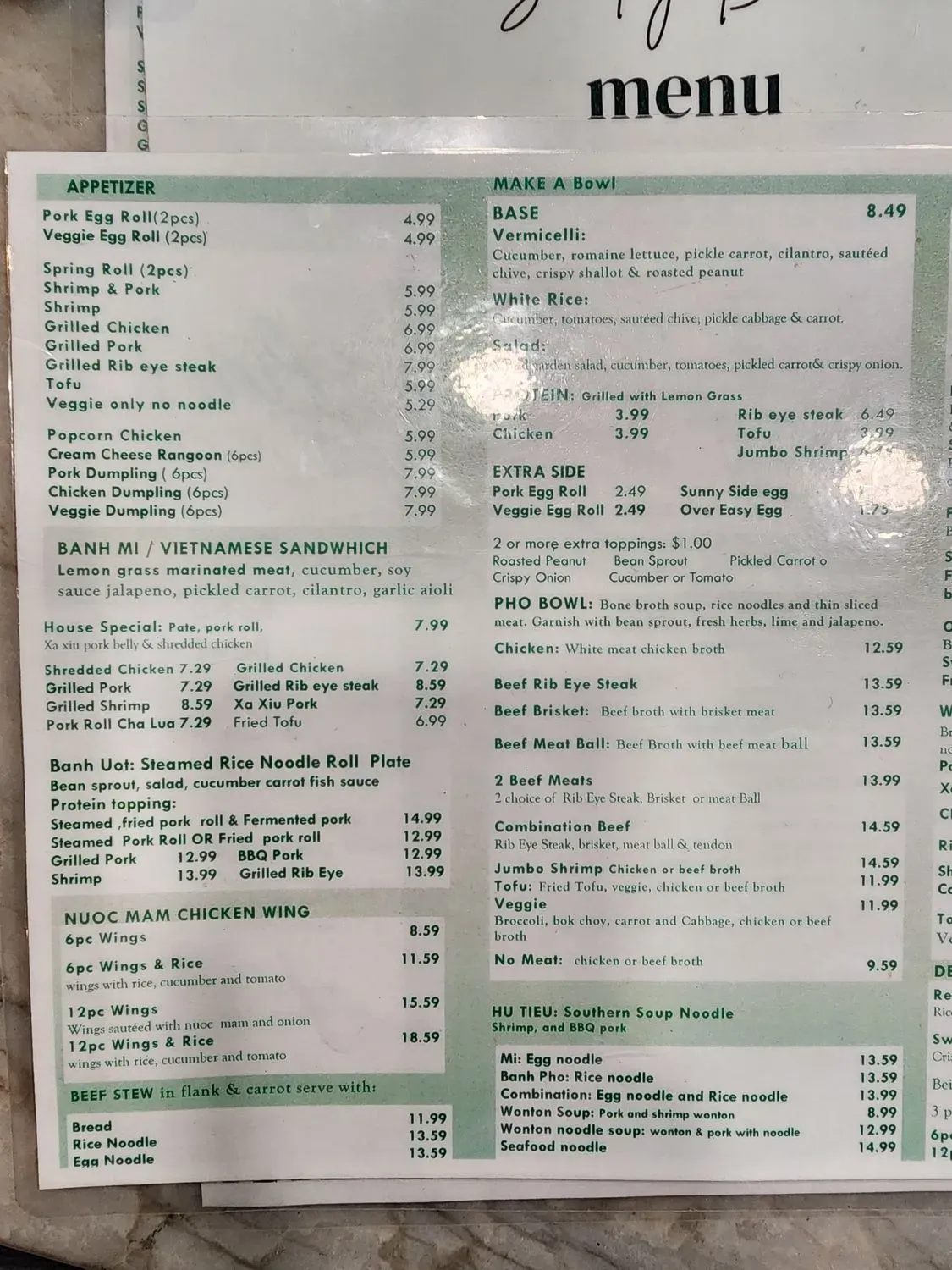 Menu 6