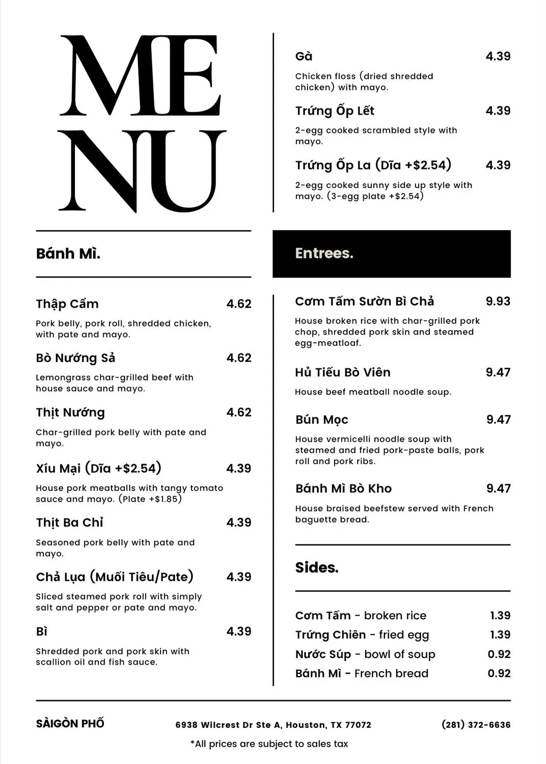 Menu 5