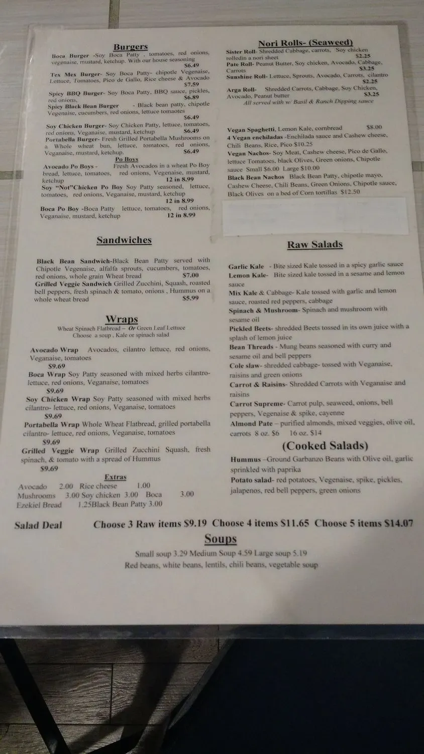 Menu 5