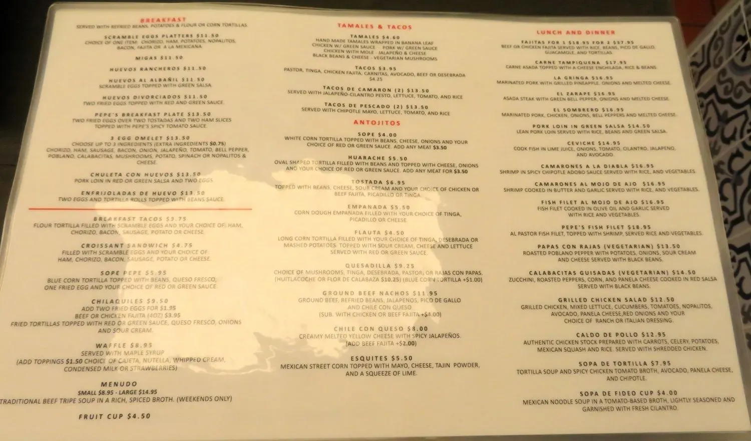 Menu 4