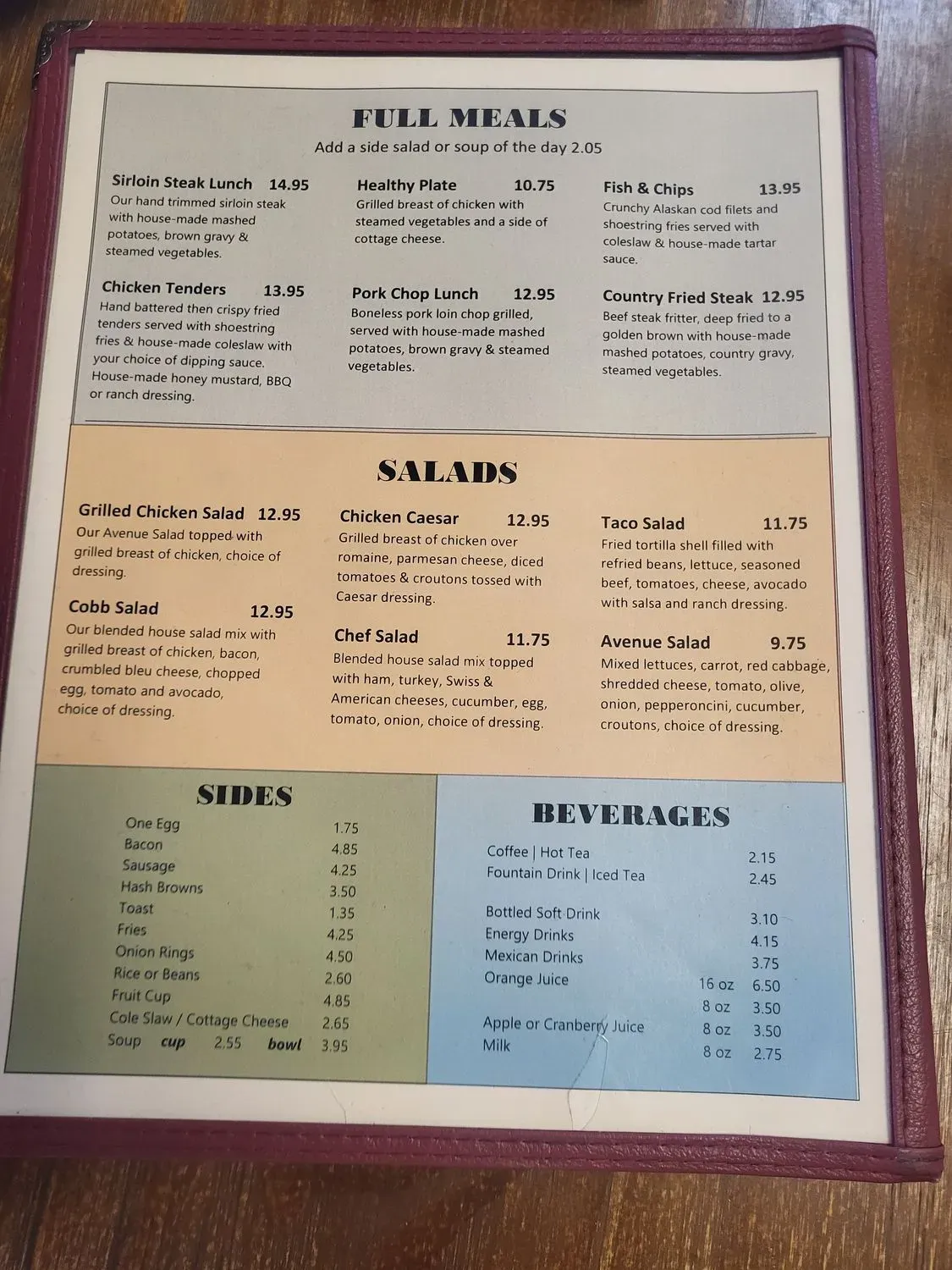 Menu 2