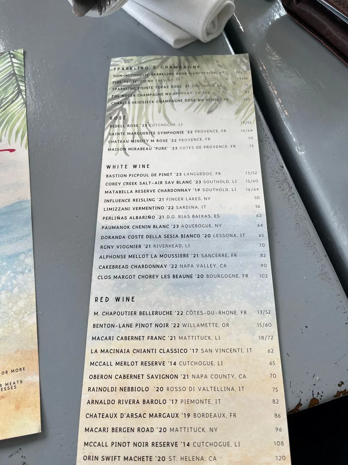 Little Fish Menu - Updated November 2025