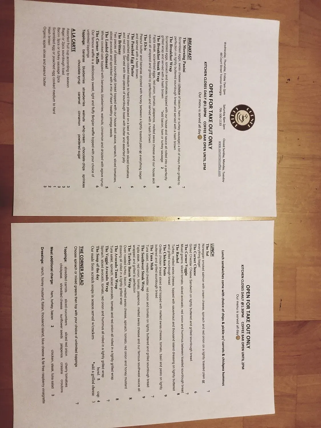 Menu 5