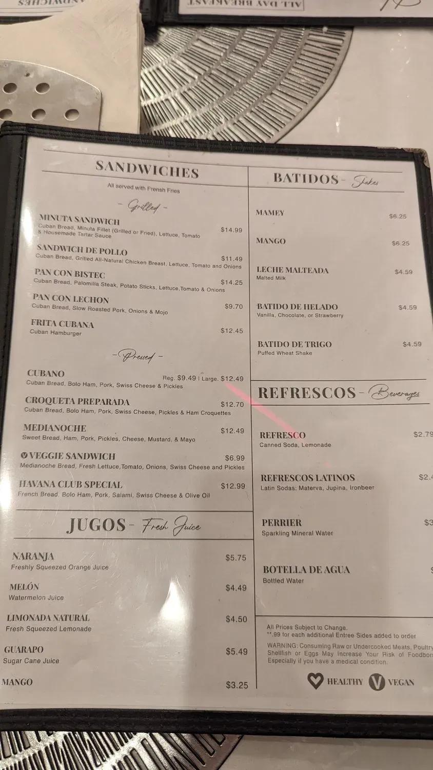 Menu 2