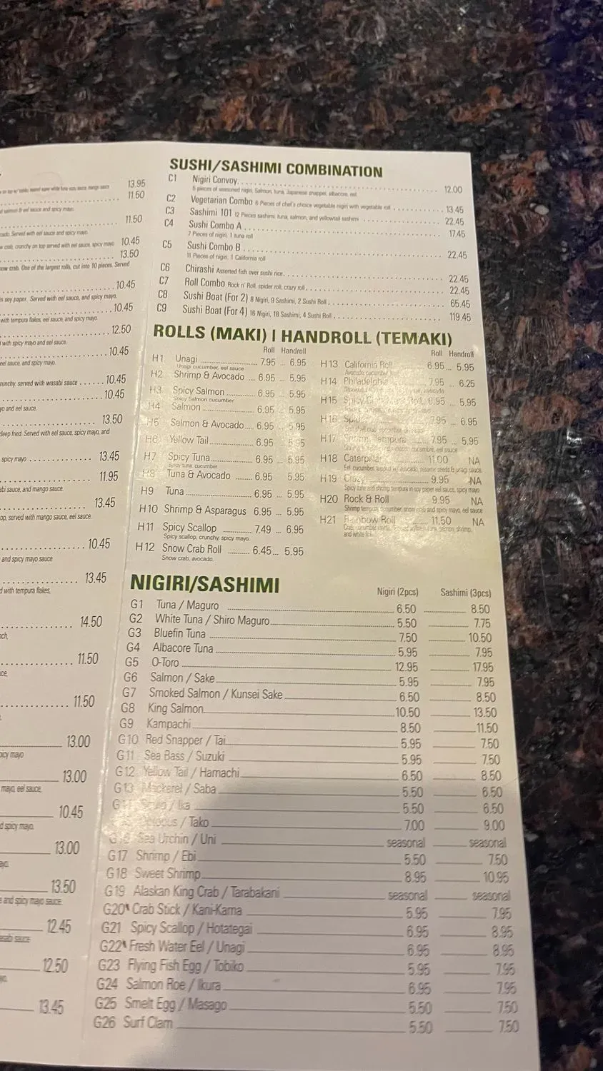 Menu 5