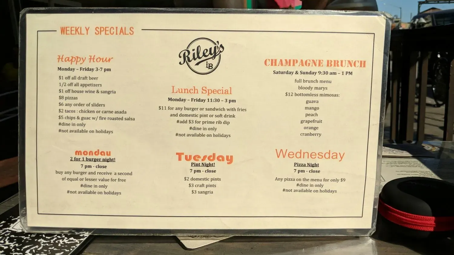 Menu 6