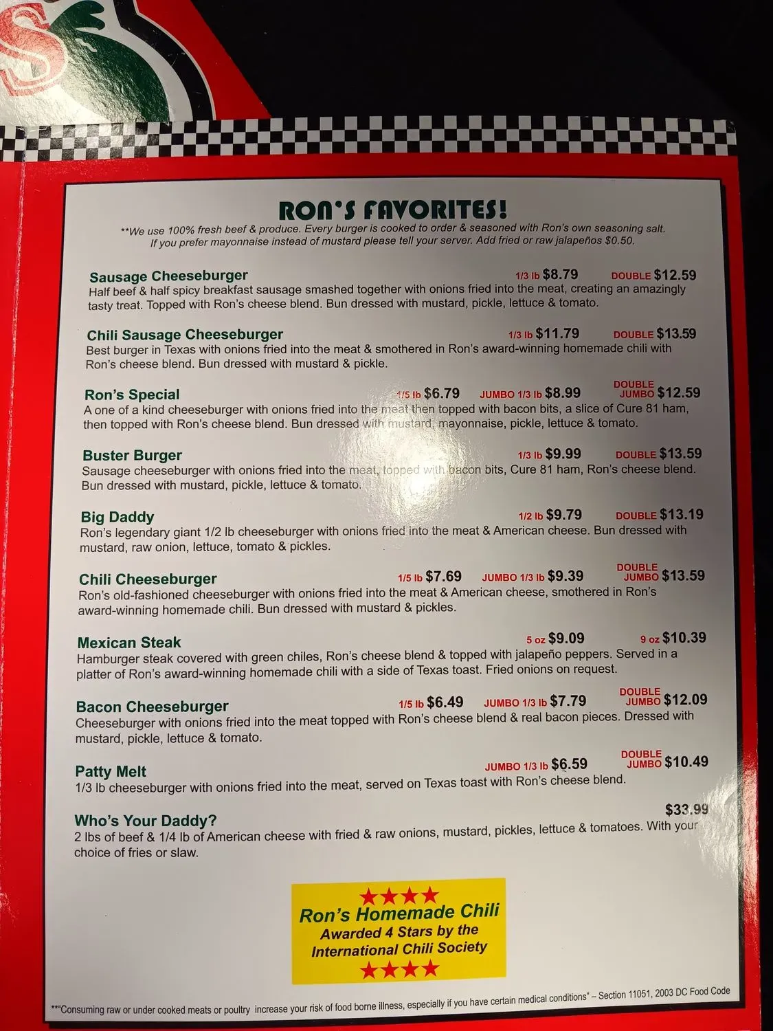 Menu 5