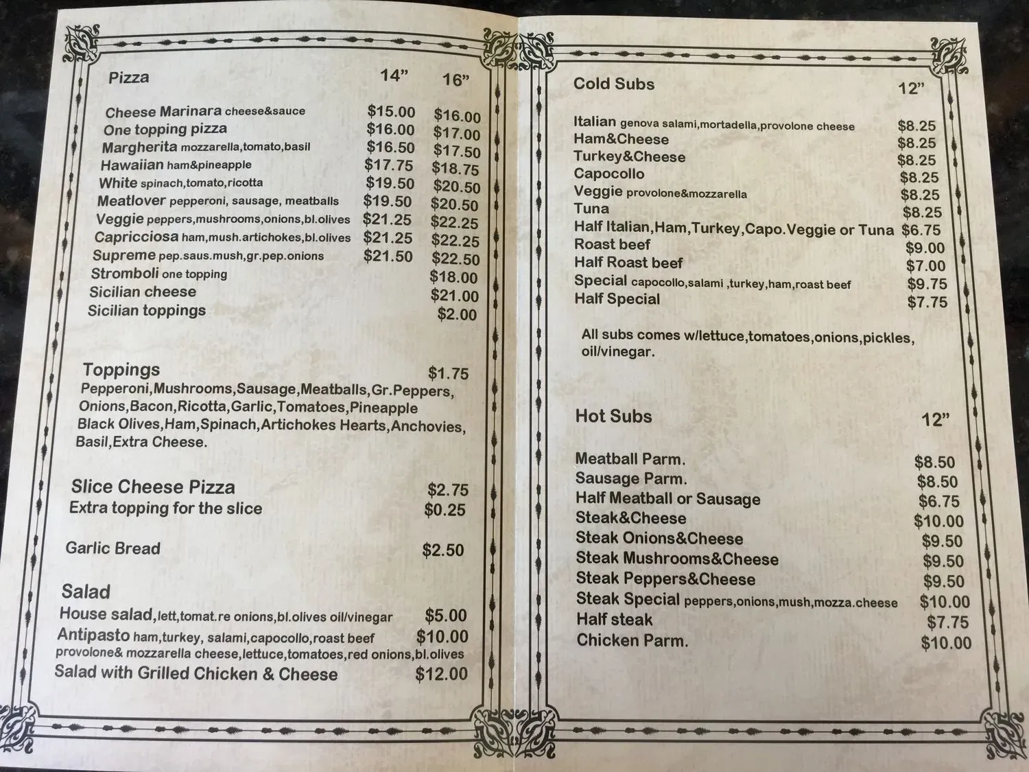 Menu 4