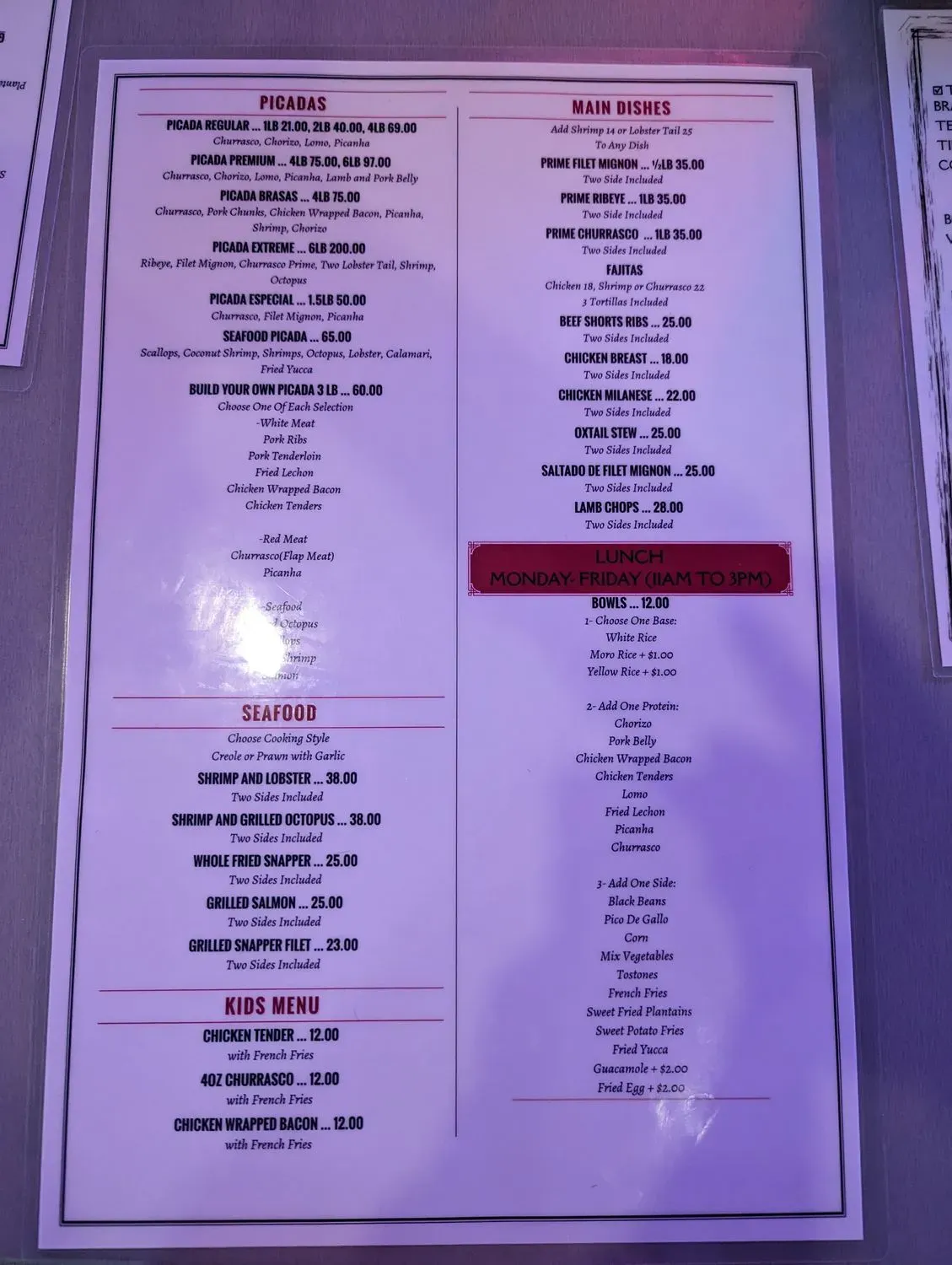 Menu 5