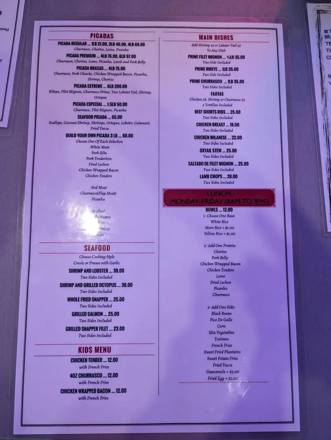 Menu 5