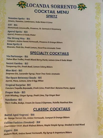 Menu 5