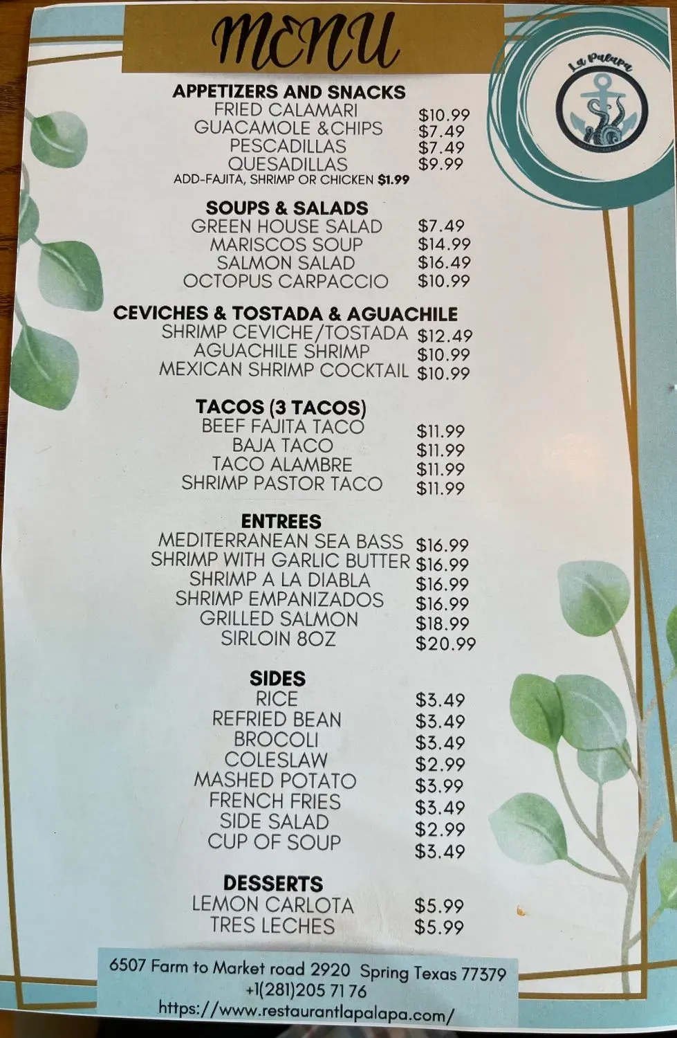 Menu 5