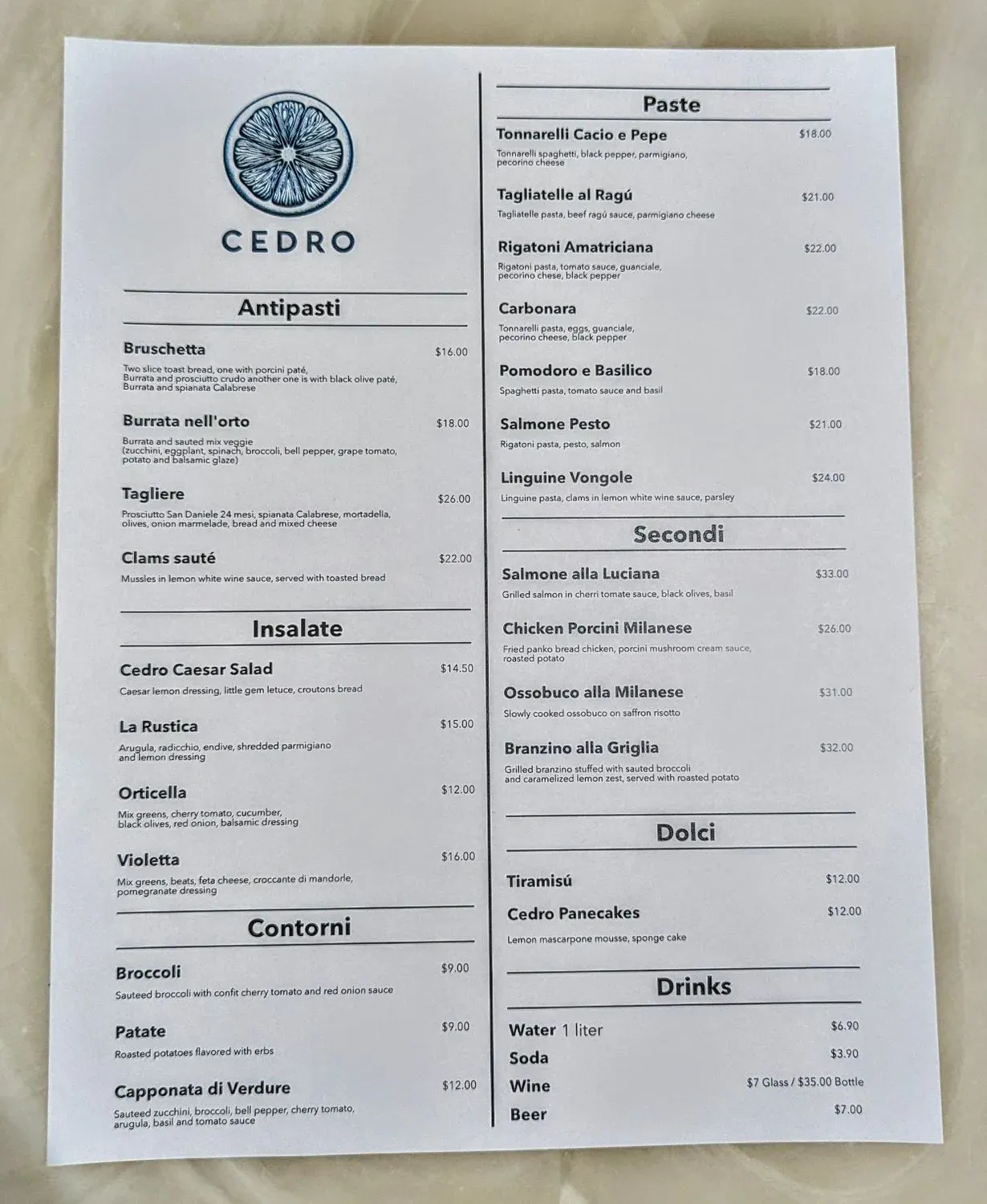 Menu 4