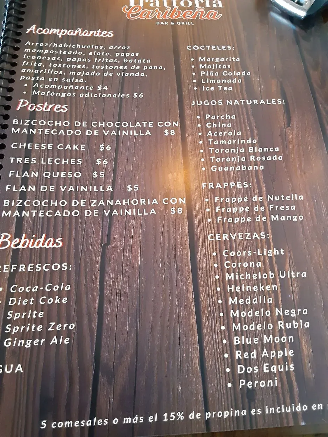 Menu 5