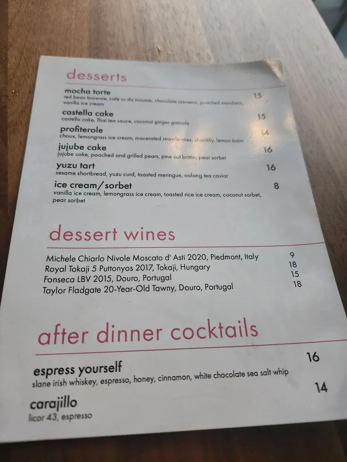 Menu 1