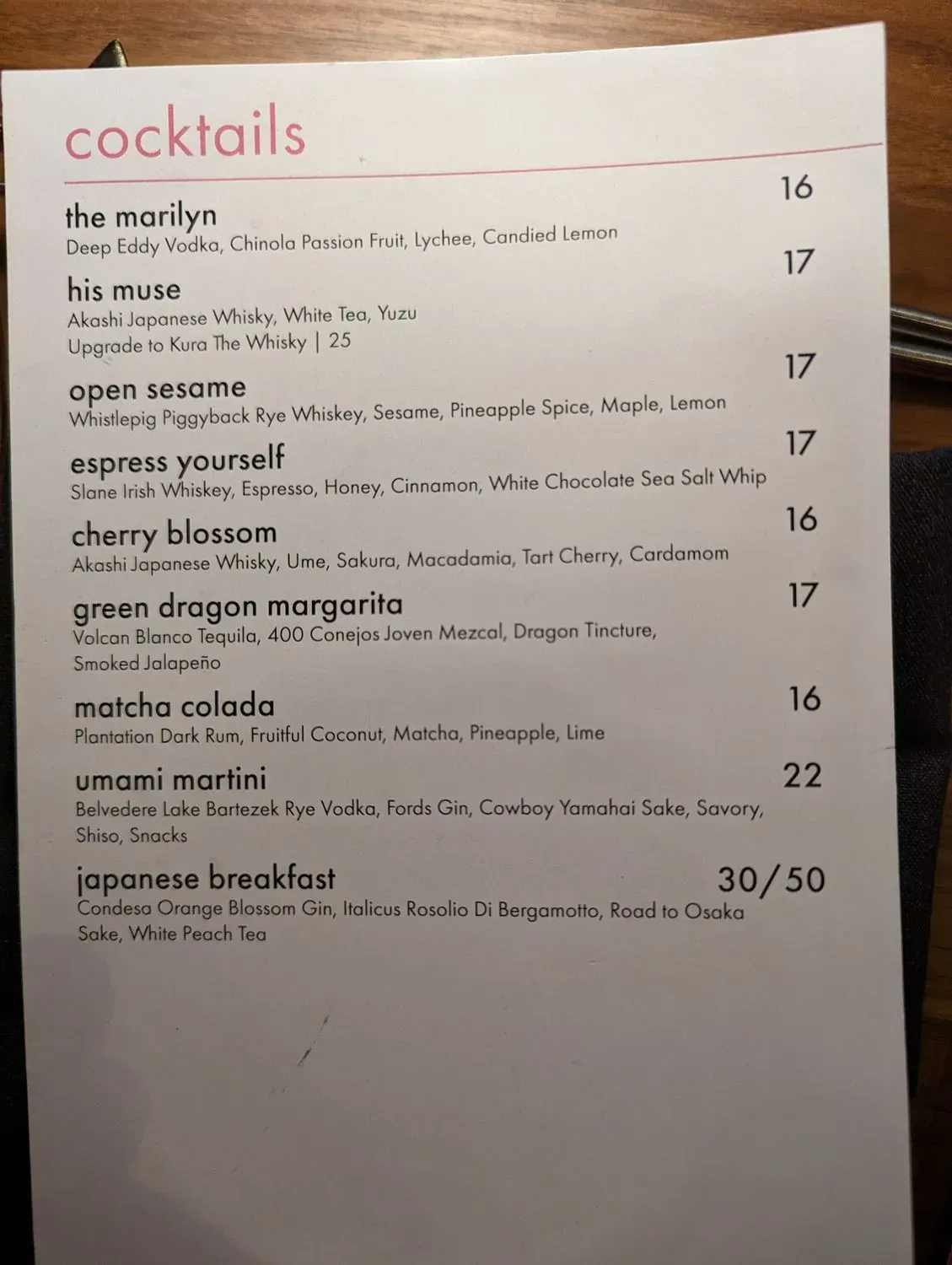 Menu 4