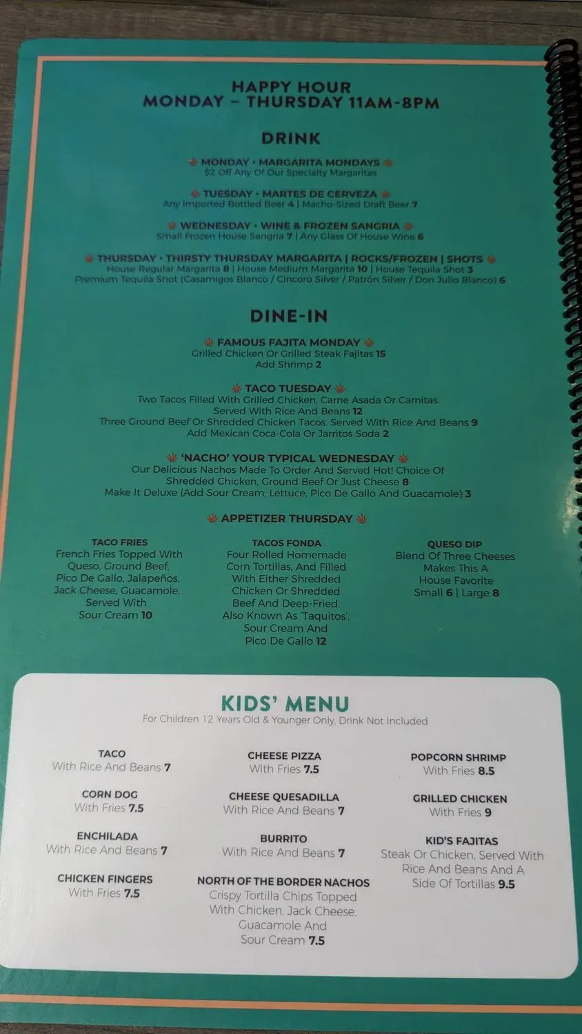 Menu 4