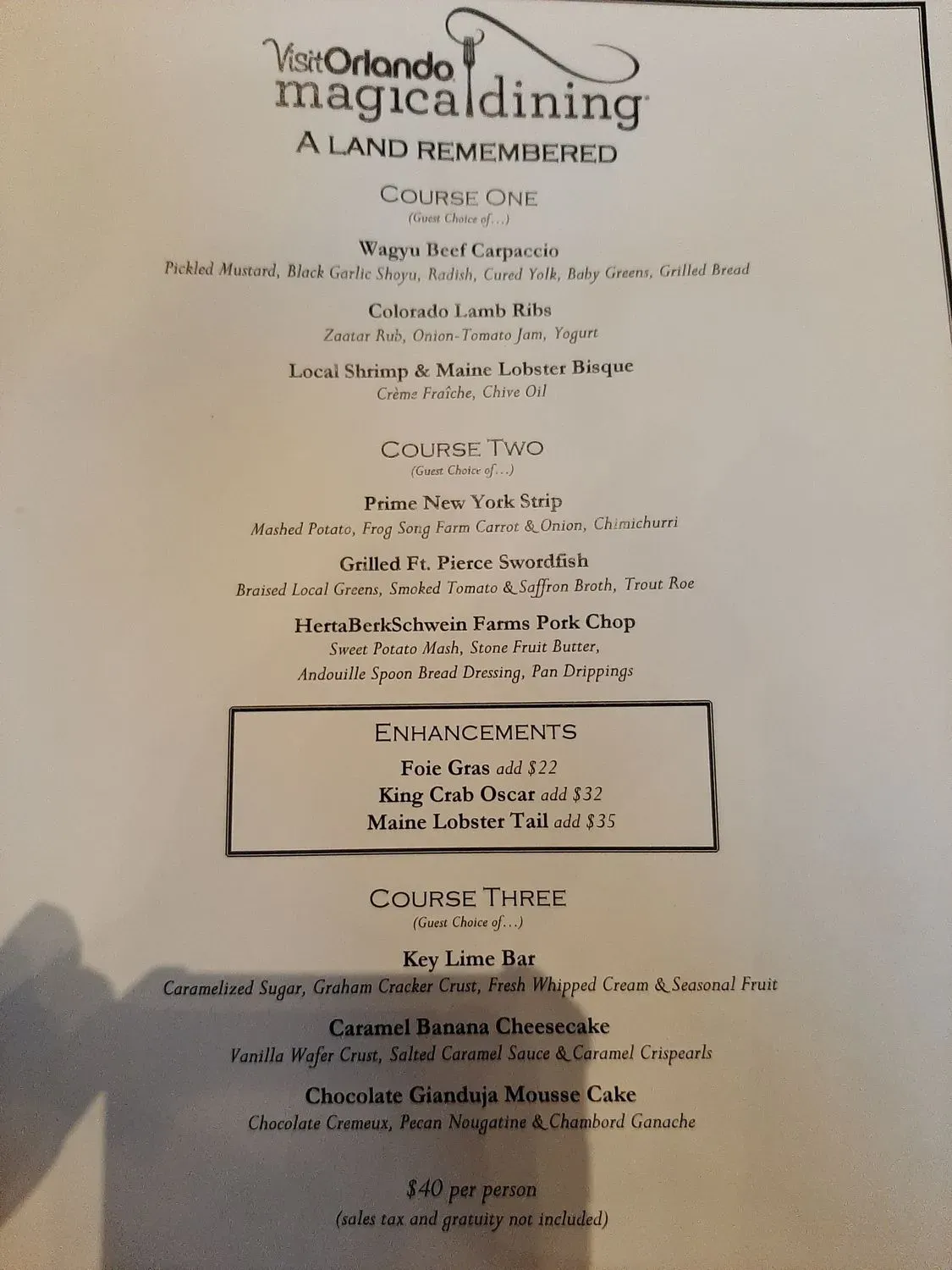 Menu 1