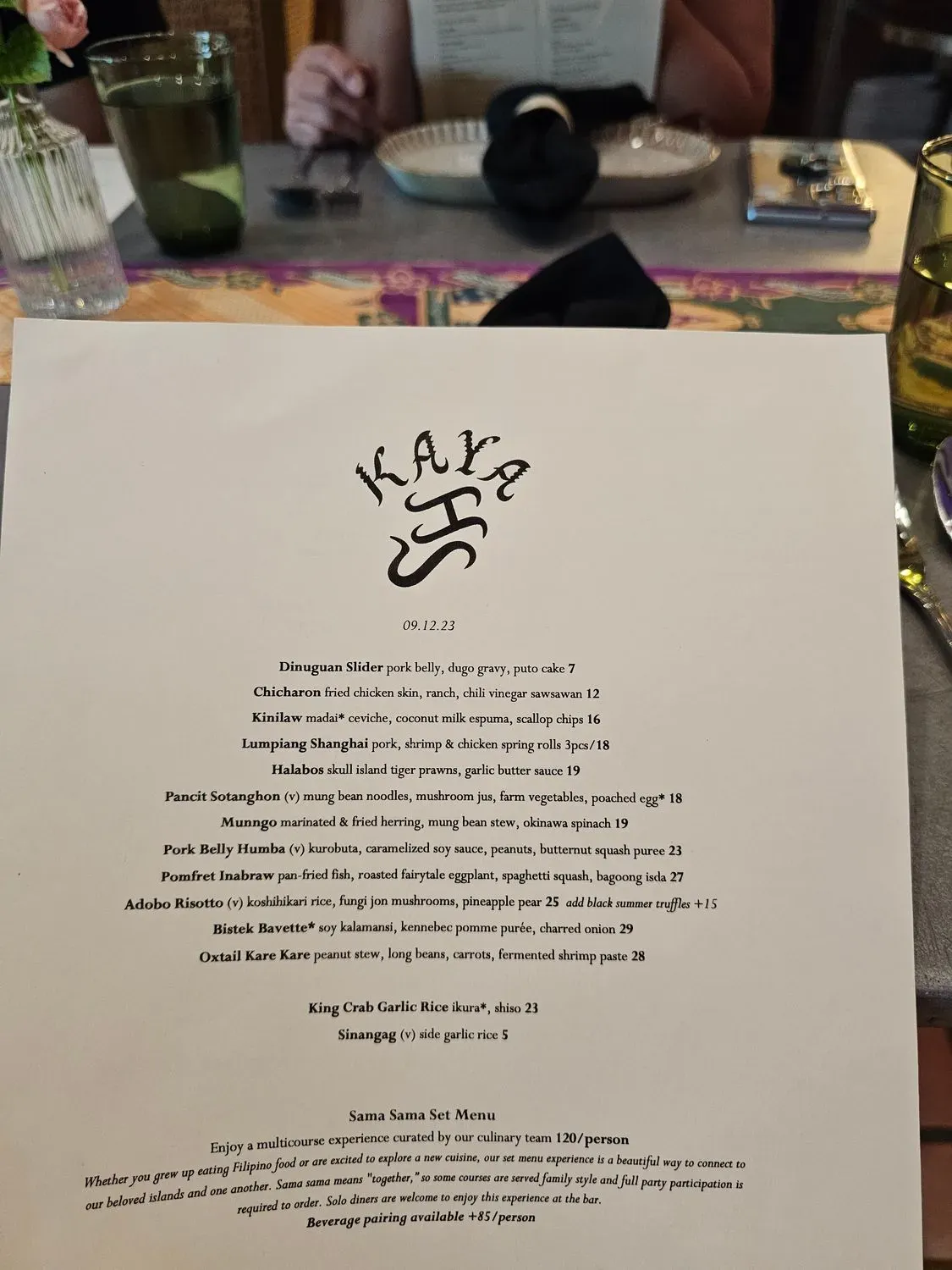 Menu 5