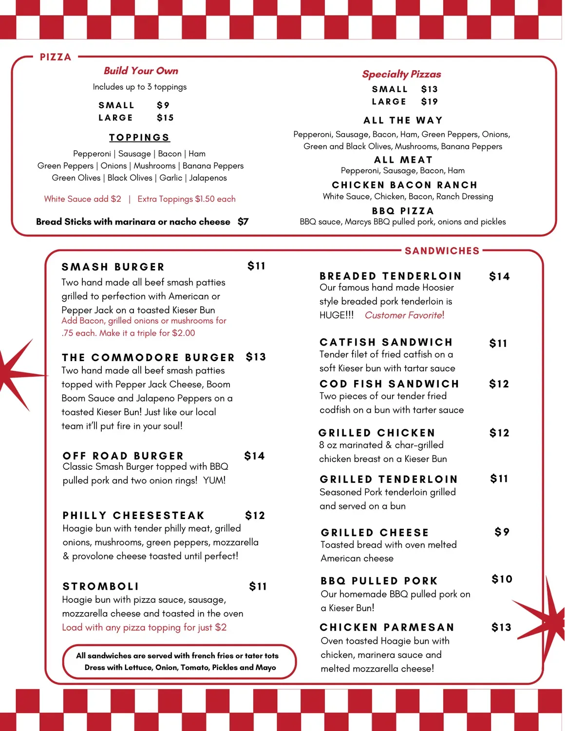 Marcy's Restaurant Menu - Updated November 2025