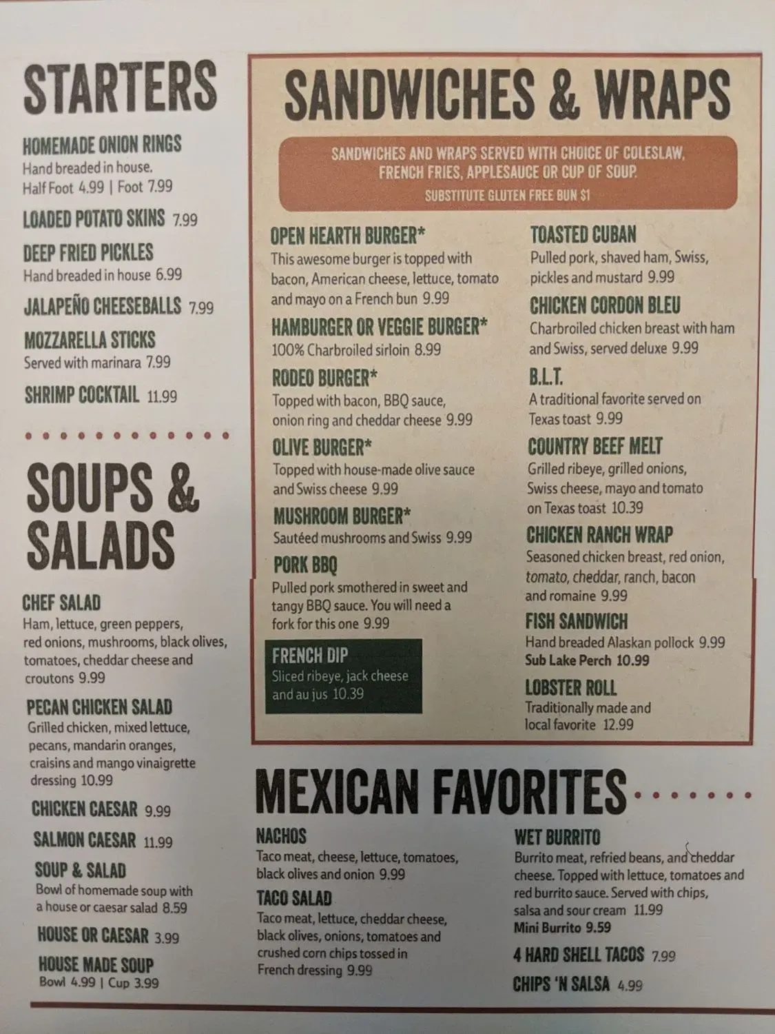 Menu 1