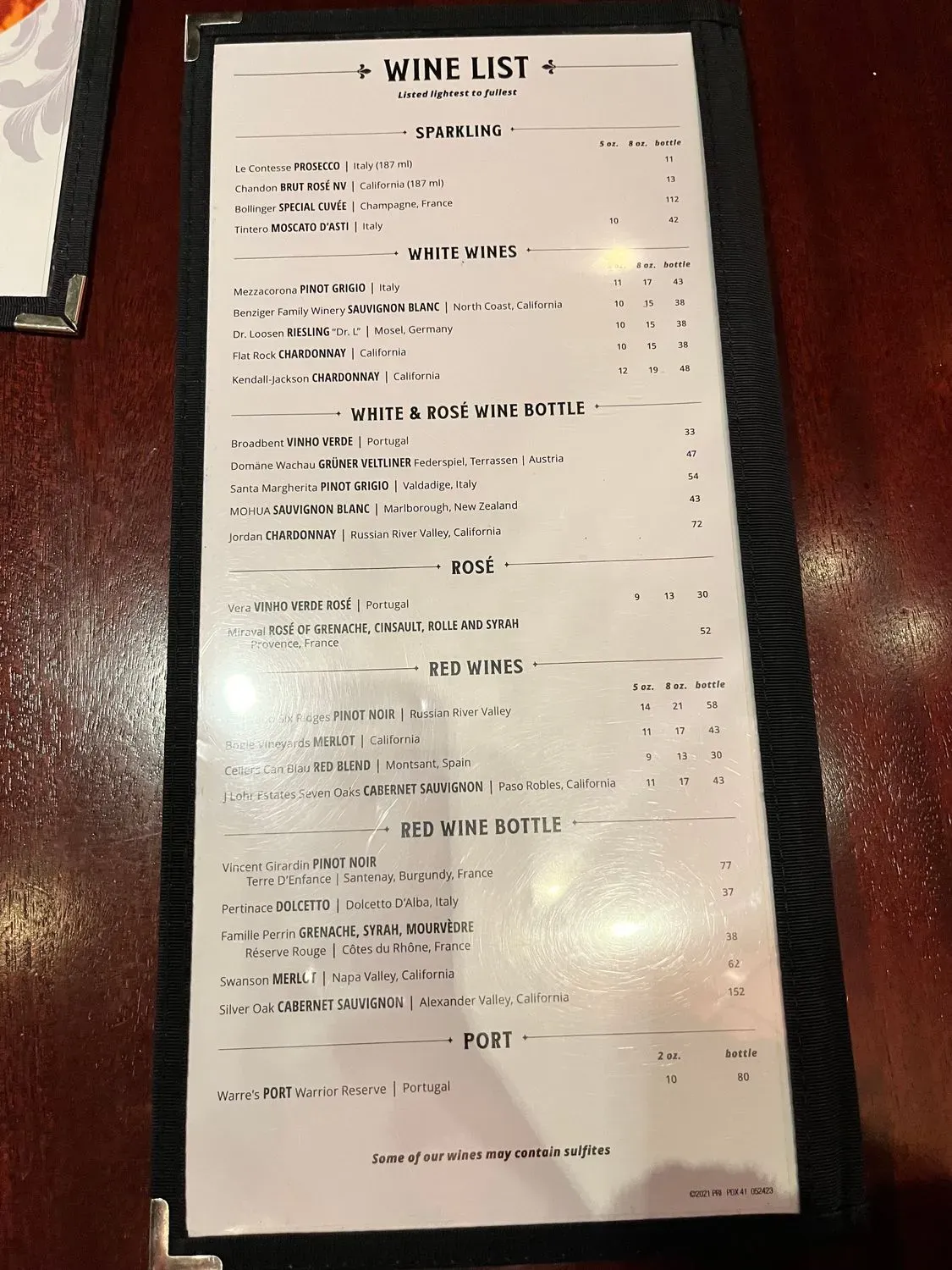 Menu 6