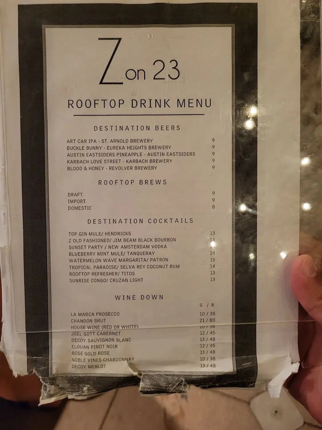 Menu 5