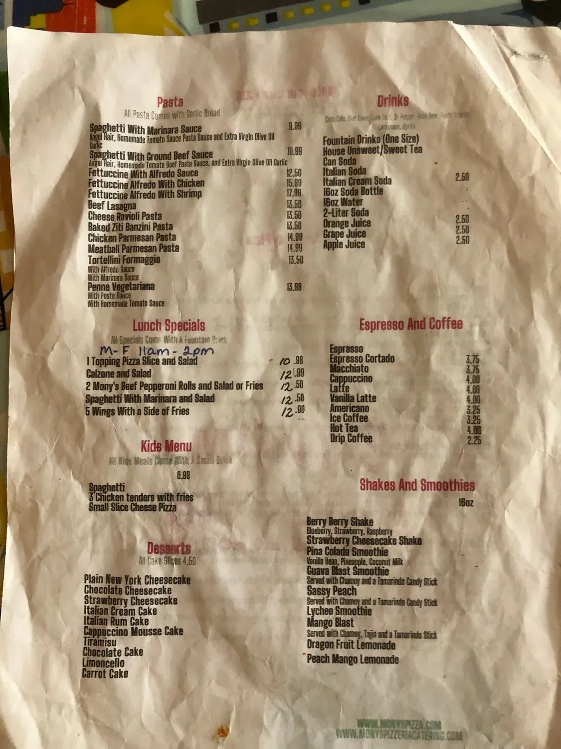 Menu 4