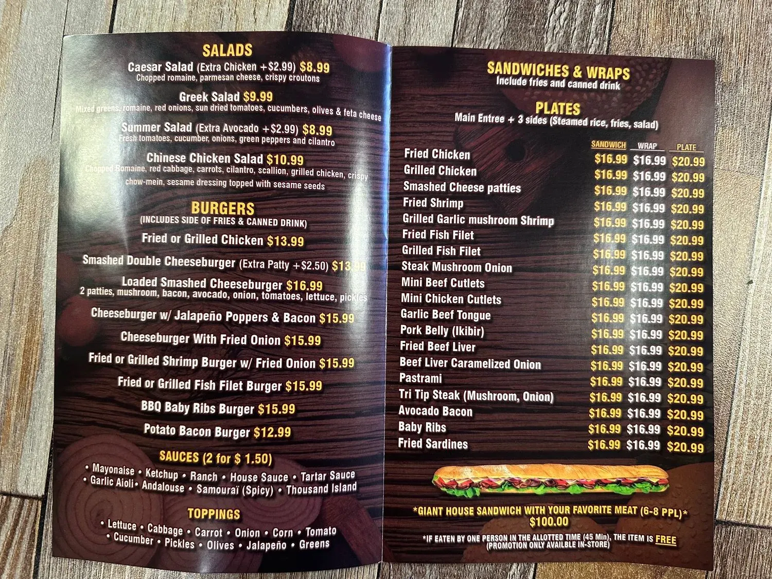 Menu 1