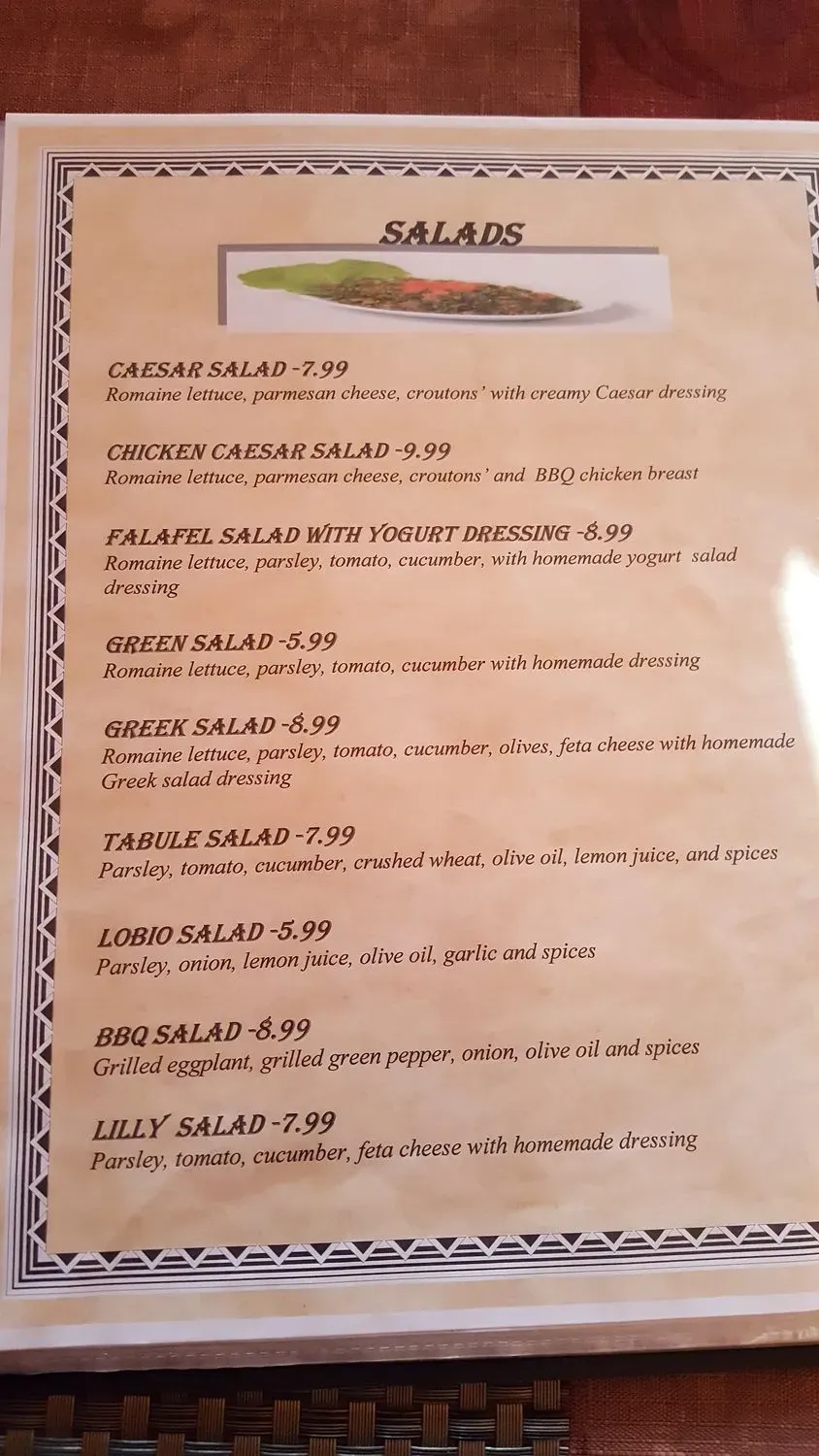 Menu 6