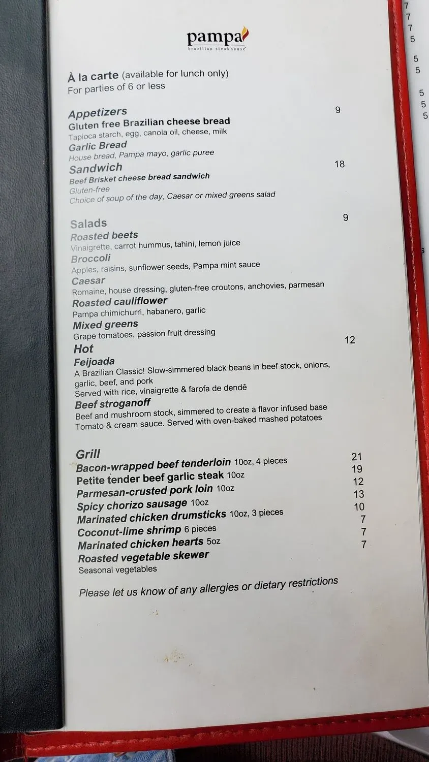 Menu 5