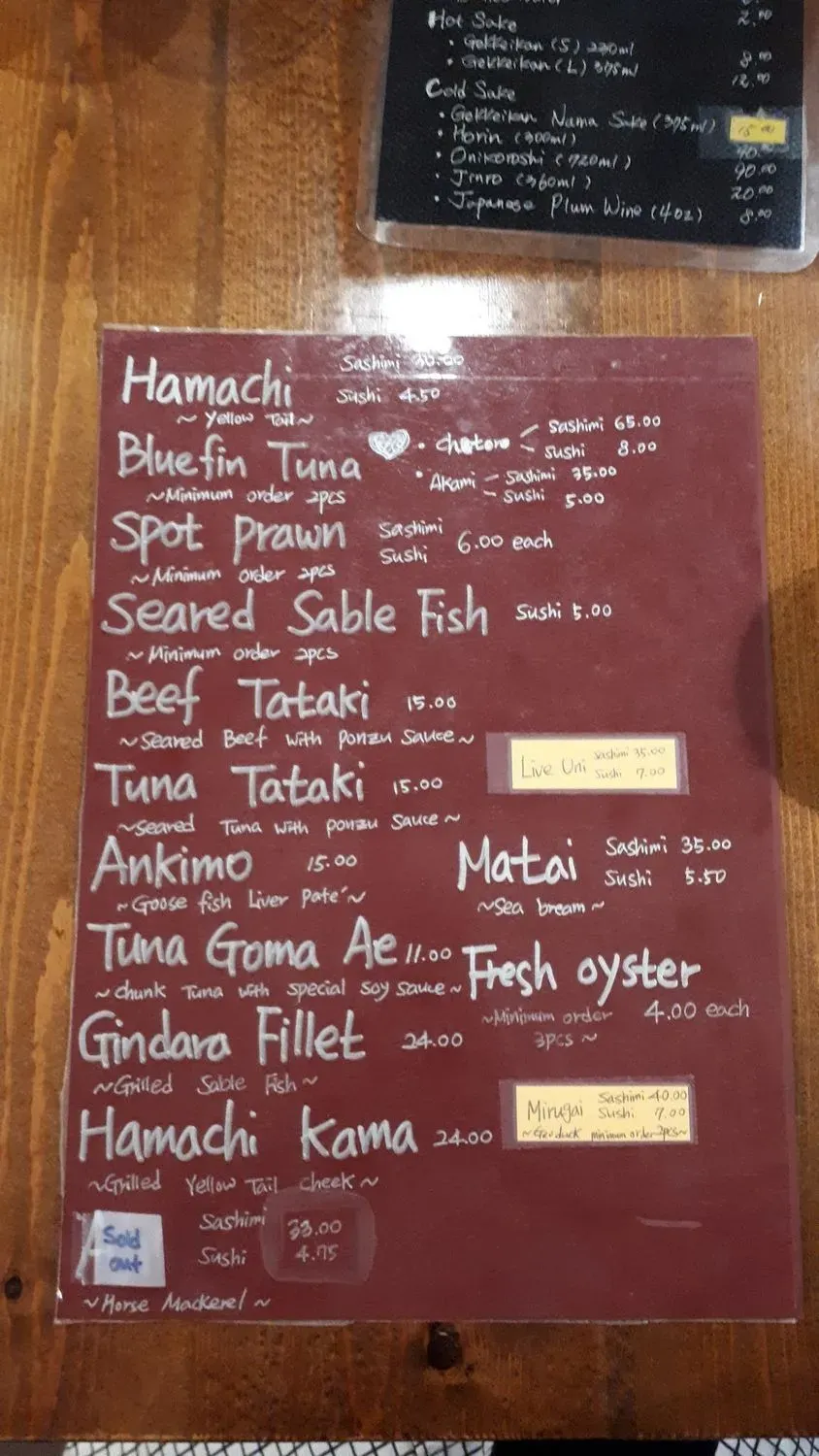 Menu 6