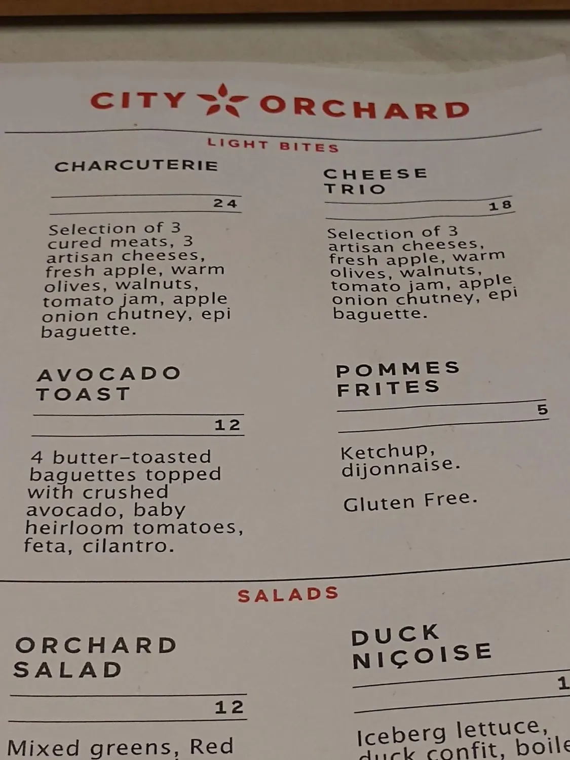 Menu 5